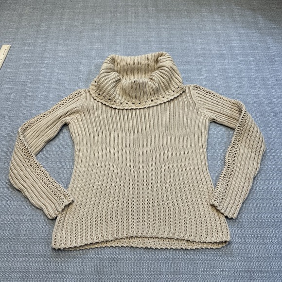 Talbots Sweater Womens Petite Small Ribbed‎ Turtleneck Pullover Cottagecore Cozy - Picture 1 of 10